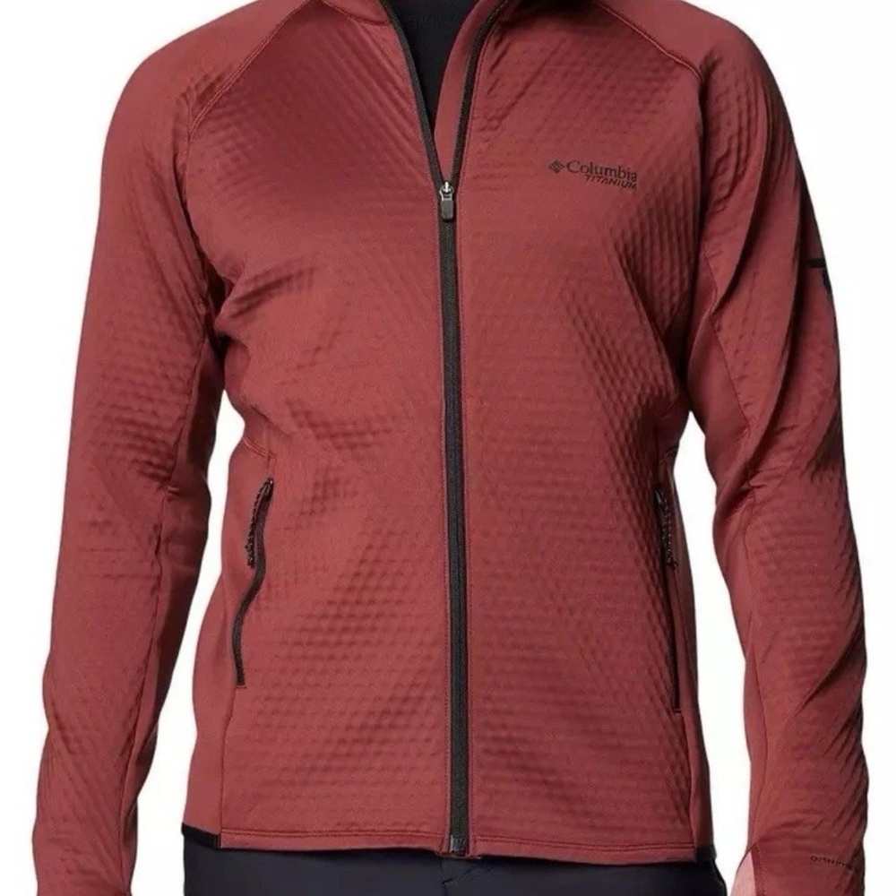 Columbia Titanium Men's Crystal Leaf Omni Heat Helix Full Zip Jacket Small